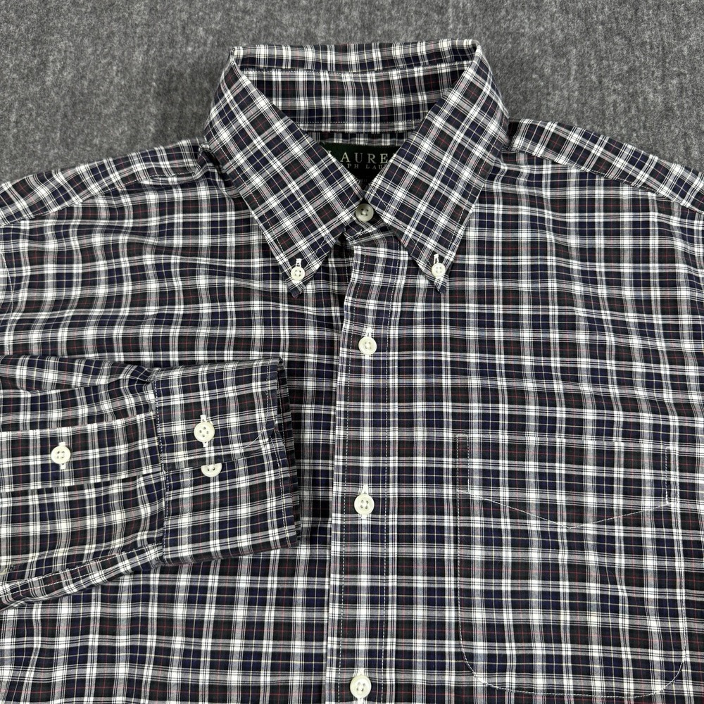 Lauren Ralph Lauren Men's Shirt 15.5 32/33 Classic Fit Plaid Button Down